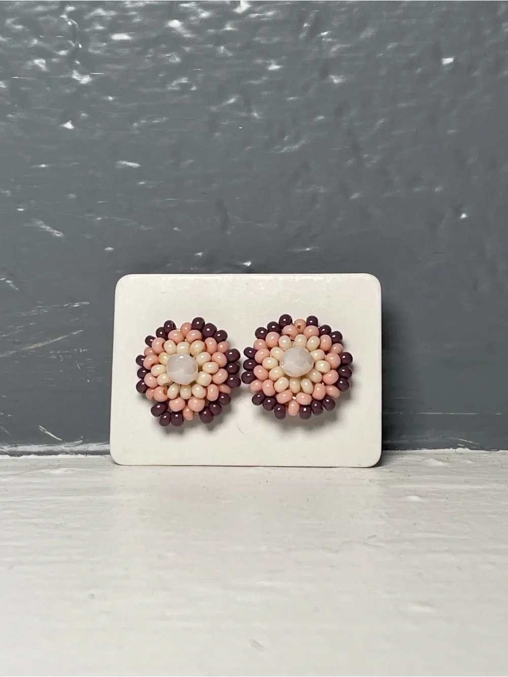 Huichol Beaded Stud Earrings